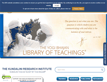 Tablet Screenshot of kundaliniresearchinstitute.org